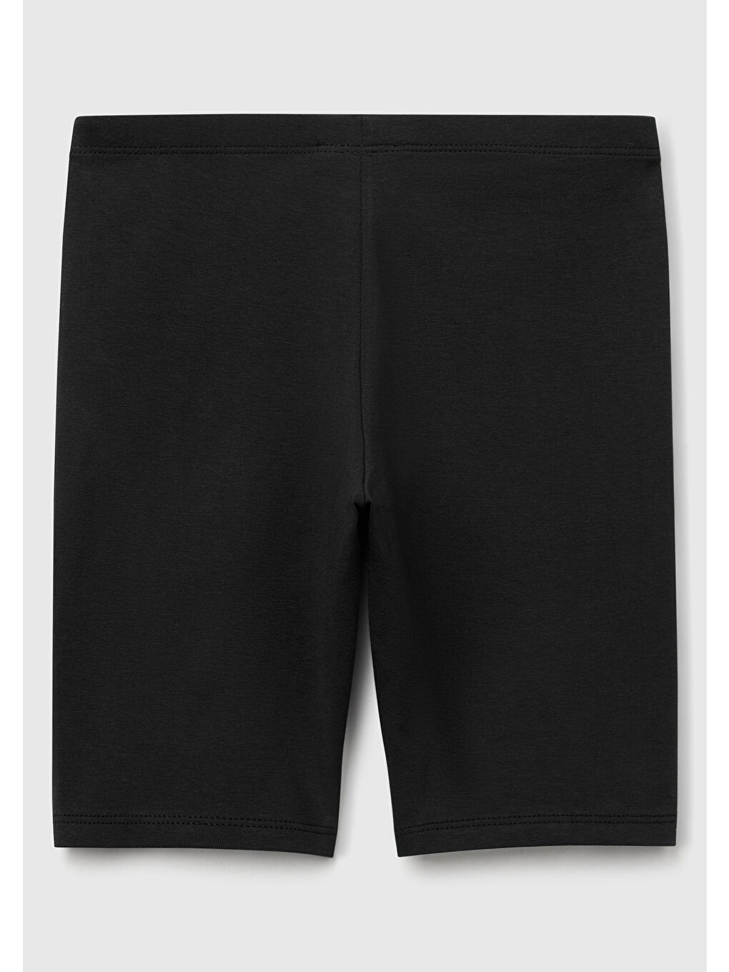 Kız Çocuk Siyah Ton Sür Ton Logo İşlemeli Mini Bisikletçi Taytı-1