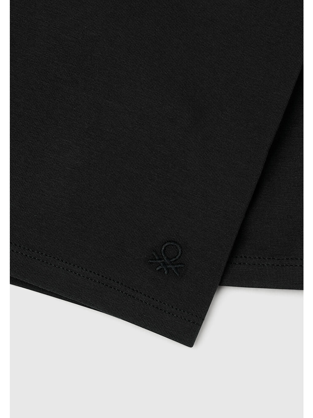 Kız Çocuk Siyah Ton Sür Ton Logo İşlemeli Mini Bisikletçi Taytı-2