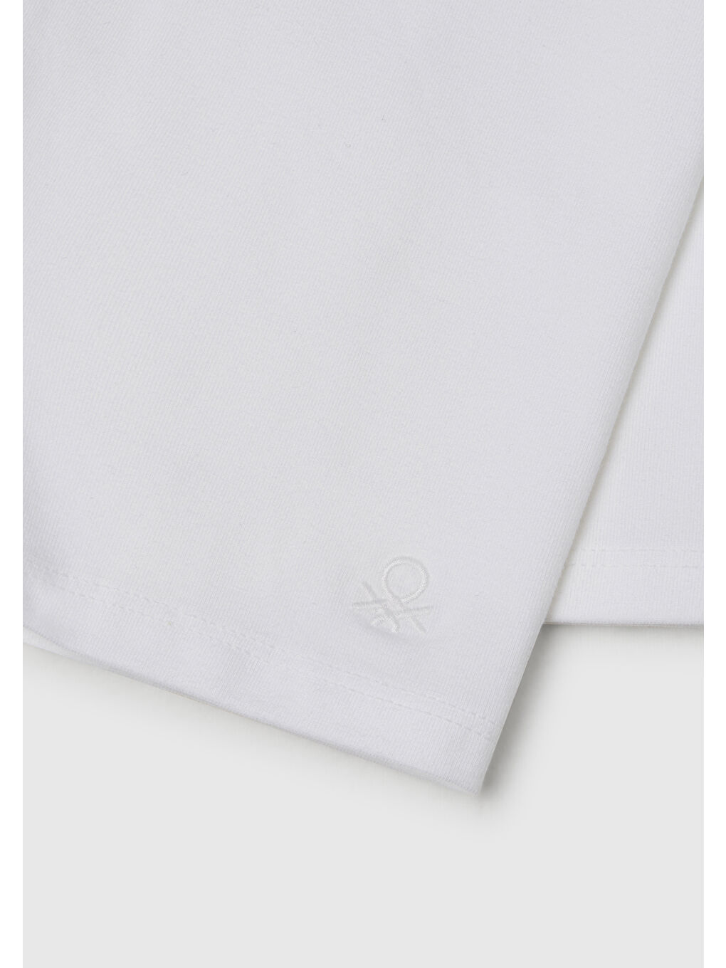 Kız Çocuk Beyaz Ton Sür Ton Logo İşlemeli Mini Bisikletçi Taytı-2