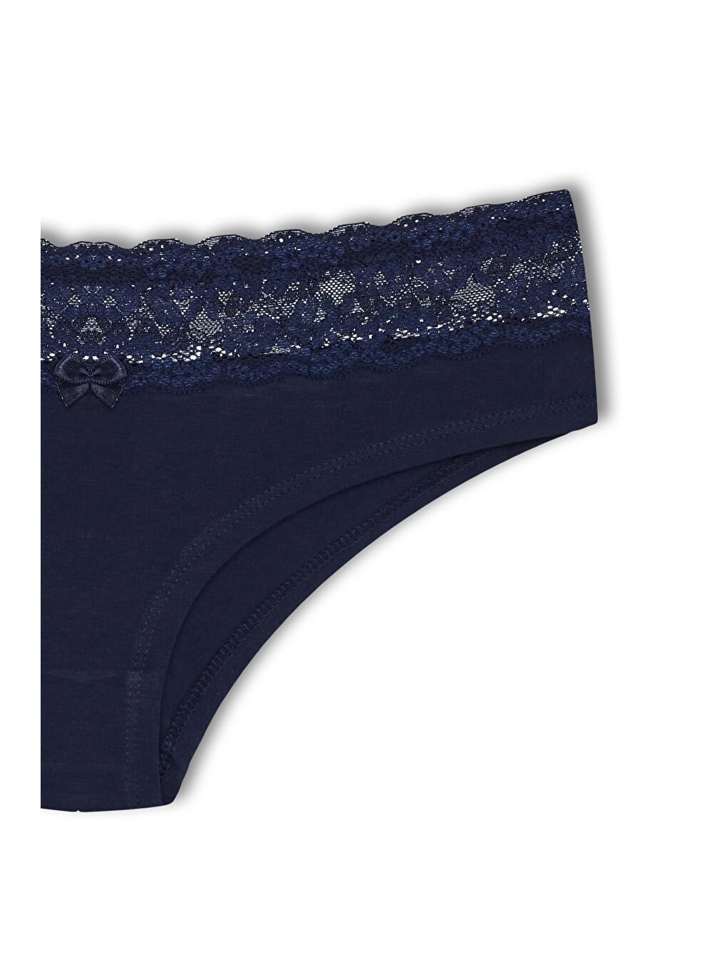 Bordo Pamuklu Beli Dantel Detaylı Hipster Kadın Külotu 3'Lü-4