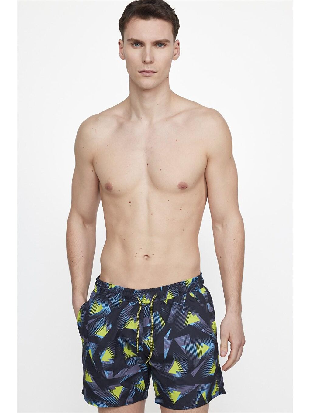 Karışık Erkek Çok Renkli Deniz Şortu