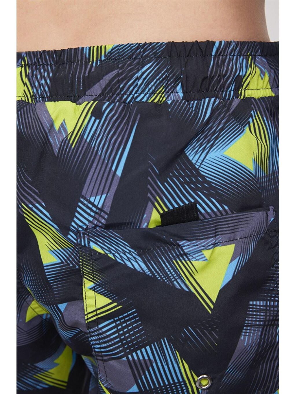 Karışık Erkek Çok Renkli Deniz Şortu-3