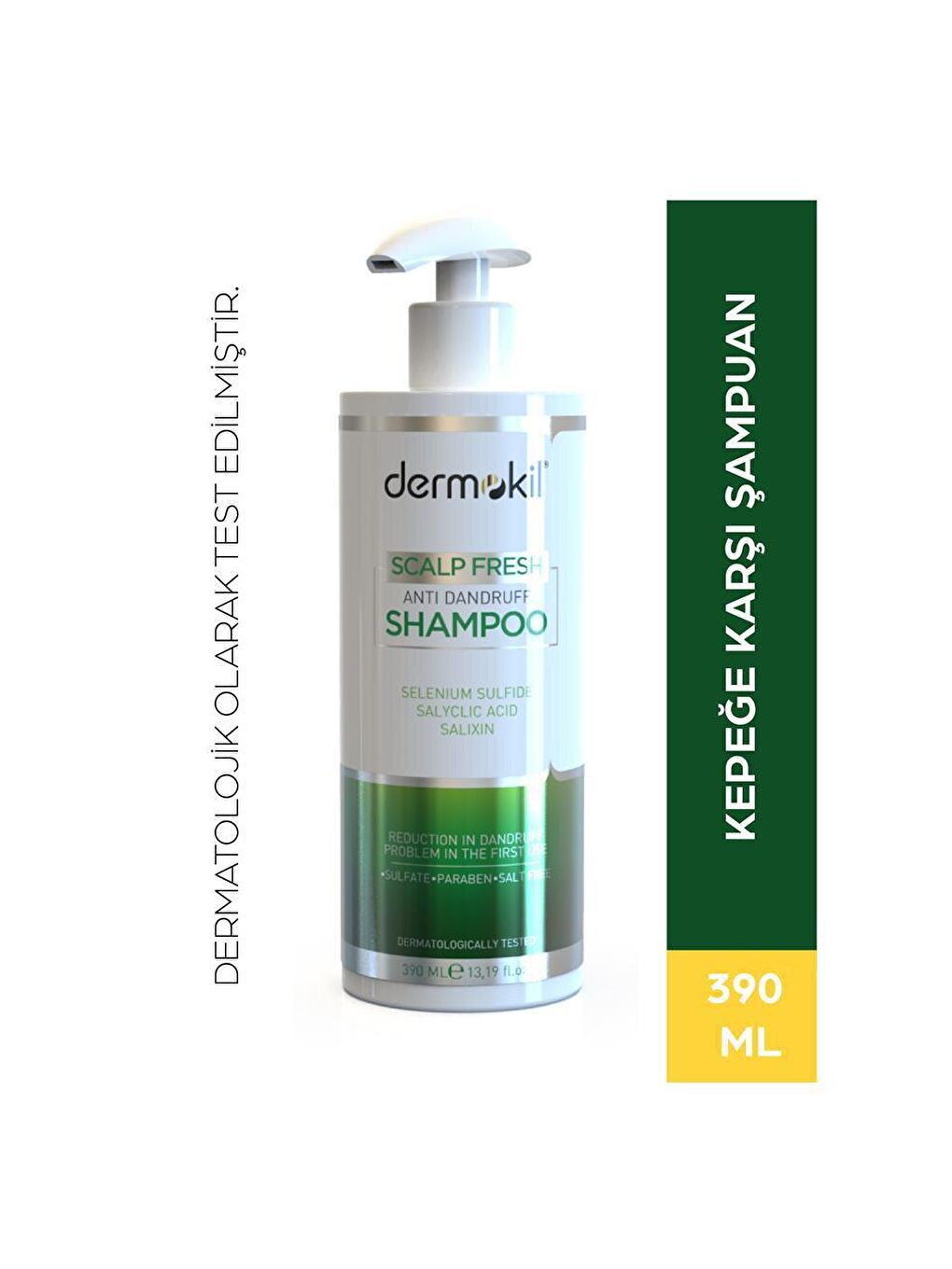 DERMOKIL Beyaz-Altın Kepeğe Karşı Şampuan 390 ml - 1