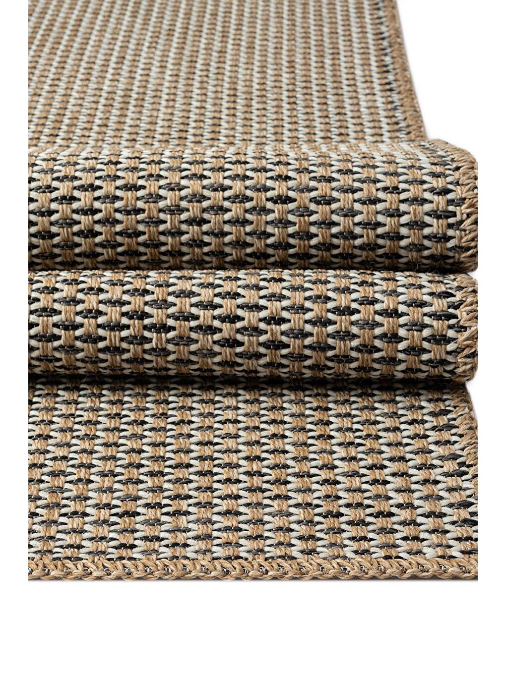 Bej Friolero 2575 Naturel Jüt Halı Modern Örme Kilim-80x300-1