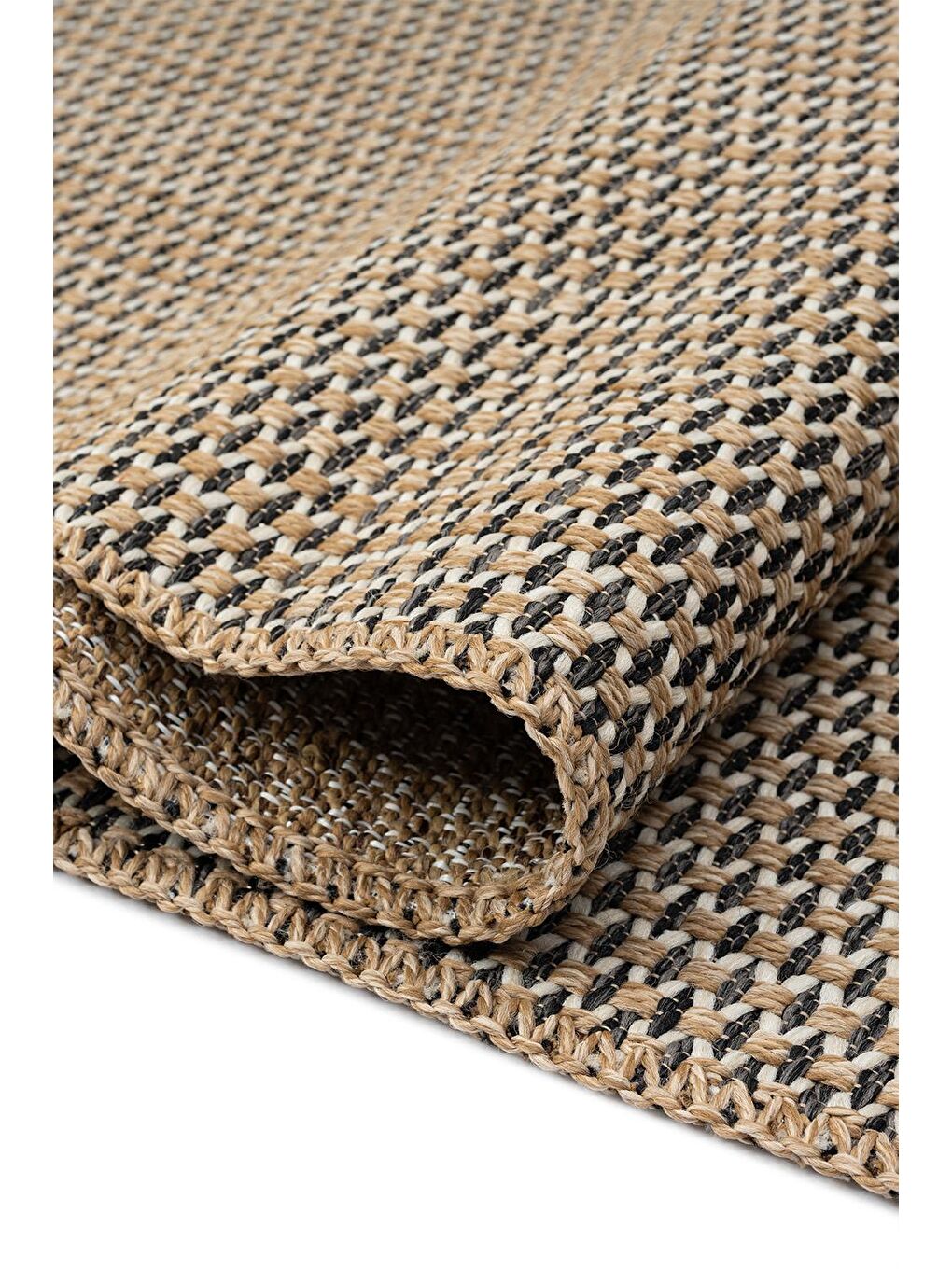 Bej Friolero 2575 Naturel Jüt Halı Modern Örme Kilim-80x300-2