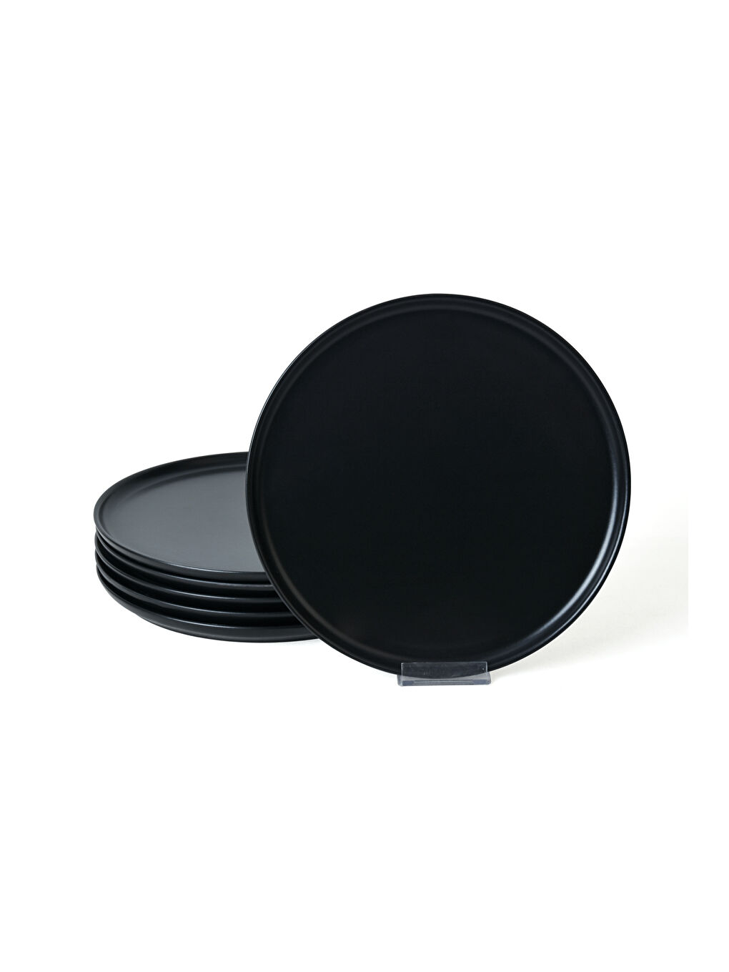 Keramika Mat Siyah Nordic Servis Tabağı 28 cm 6 Adet - 3
