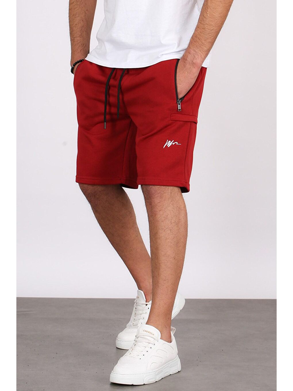 Bordo Kapri Şort 5443-1