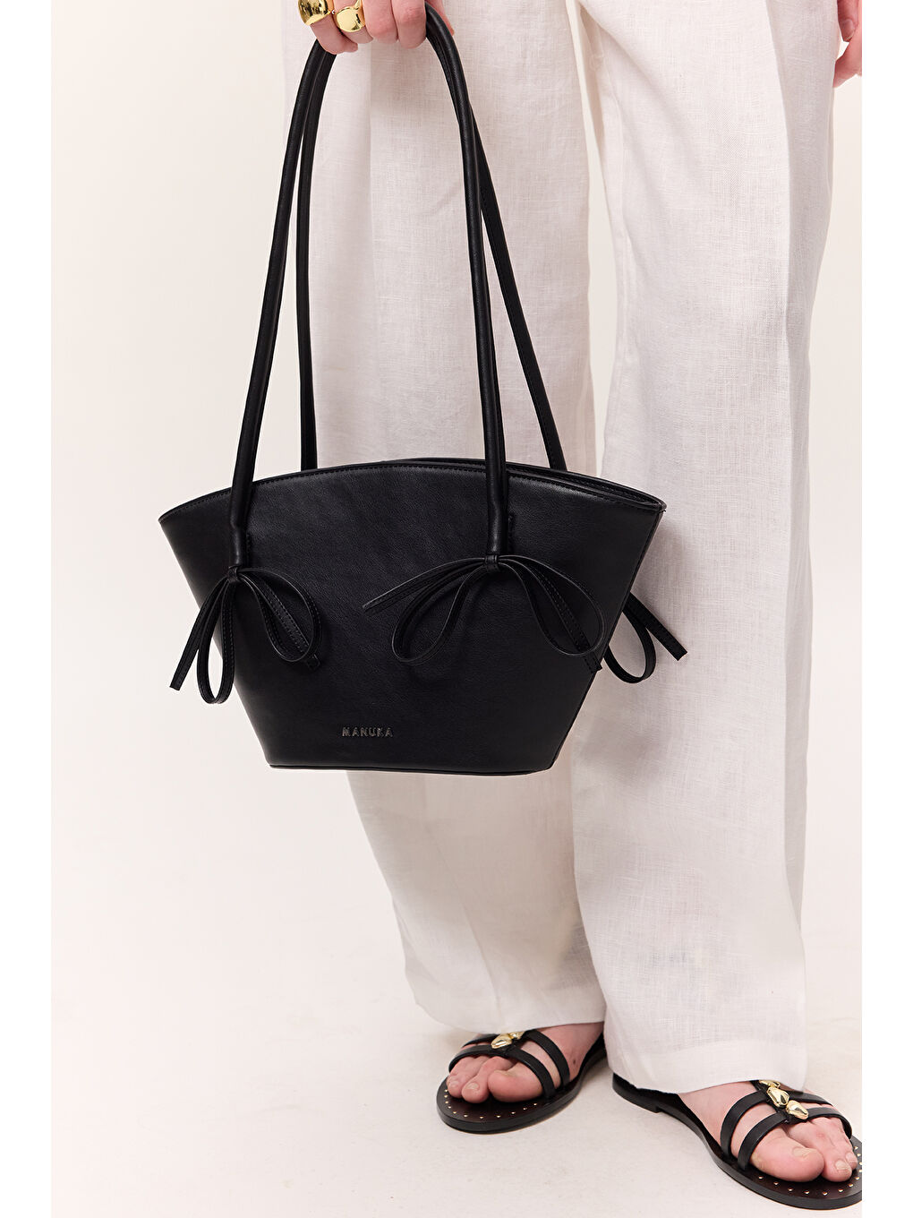 Sandy Fiyonklu Çanta Siyah-3