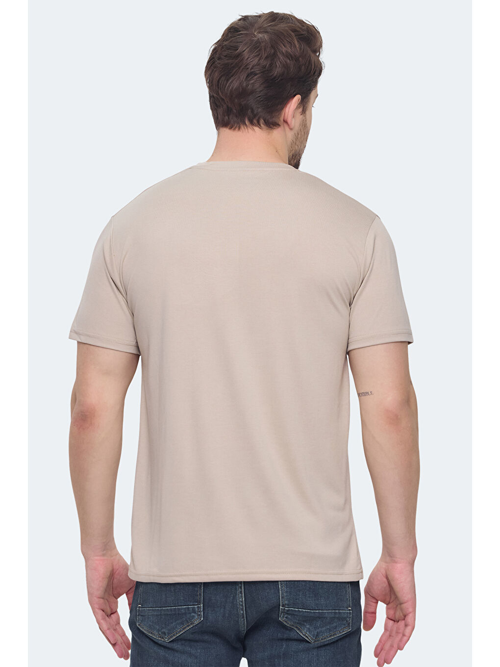 KRATER Erkek Bej Tişört-1