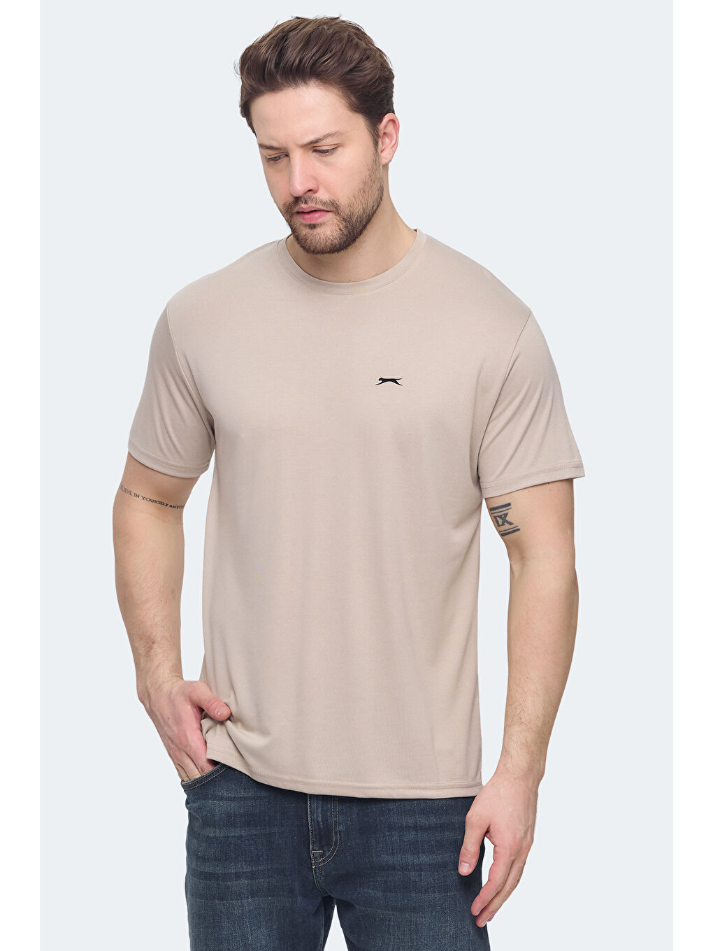 KRATER Erkek Bej Tişört-2