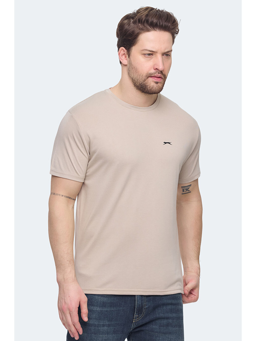 KRATER Erkek Bej Tişört-3
