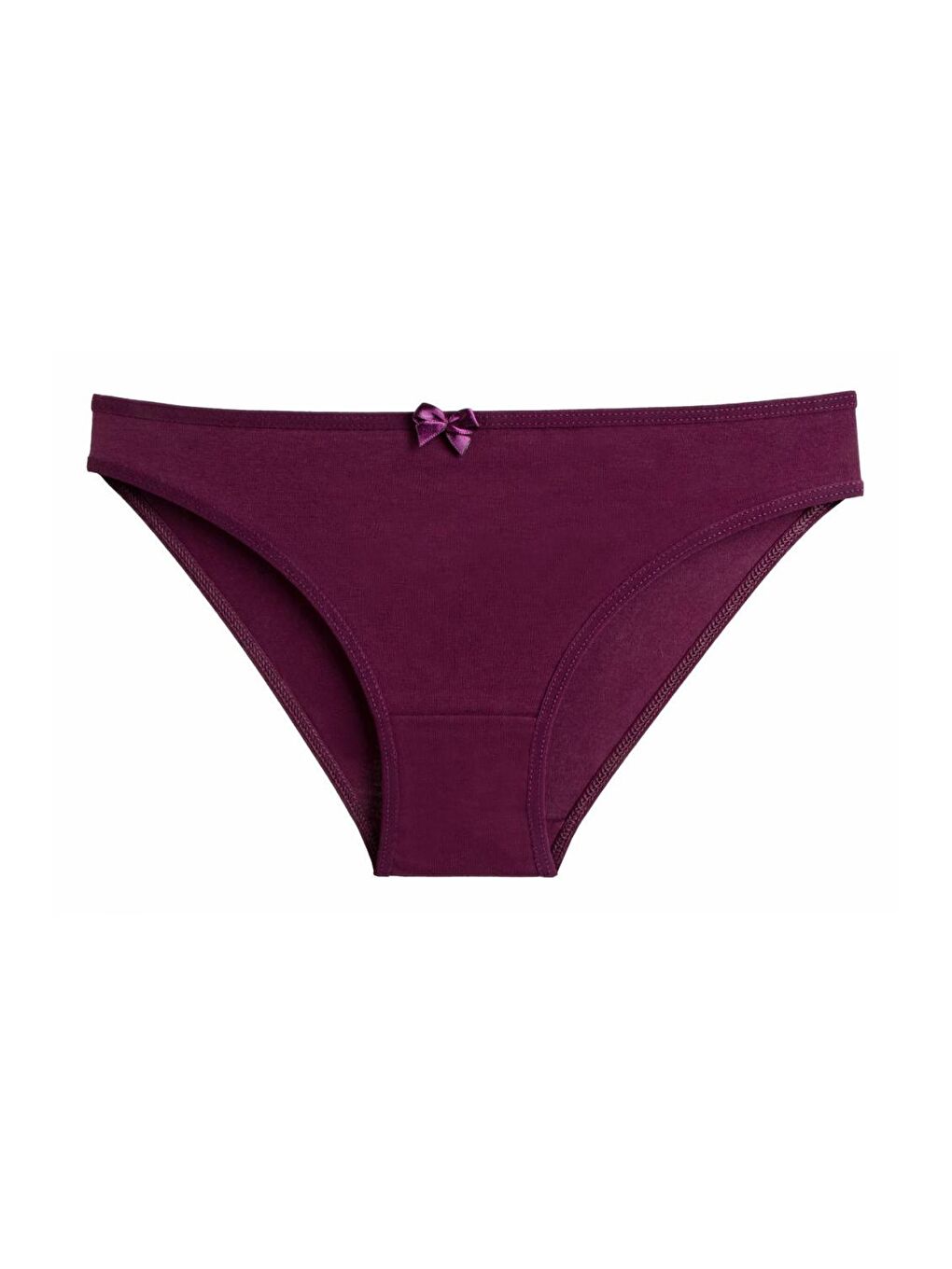 Bordo Kadın Külot 5 li Paket Elastanlı BORDO-3