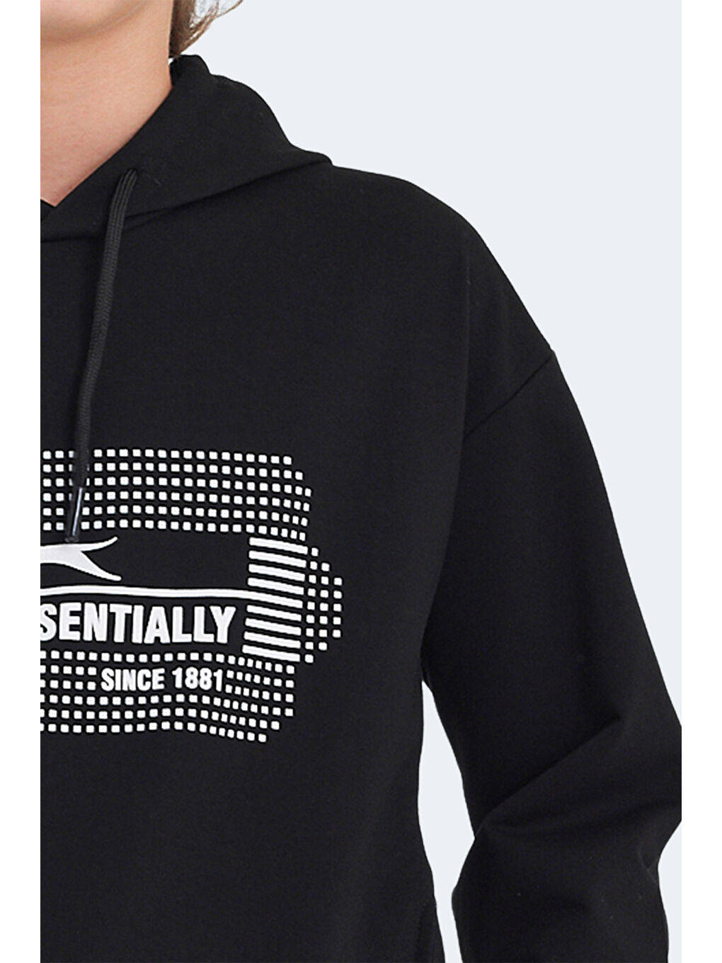 LAYO Unisex Çocuk Kapüşonlu Siyah Sweatshirt-4