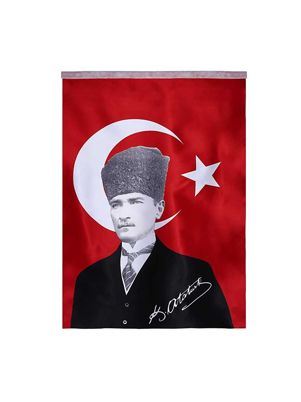 Gen-Of Kırmızı Atalı Türk Bayrağı 70x105 cm Alpaka