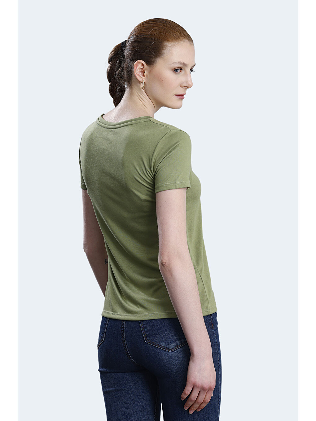 PAYTONS Kadın Açık Yeşil Tişört-1