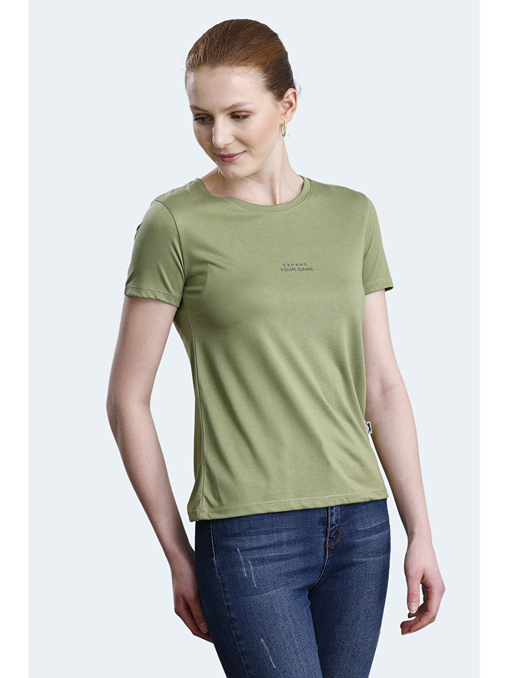 PAYTONS Kadın Açık Yeşil Tişört-2