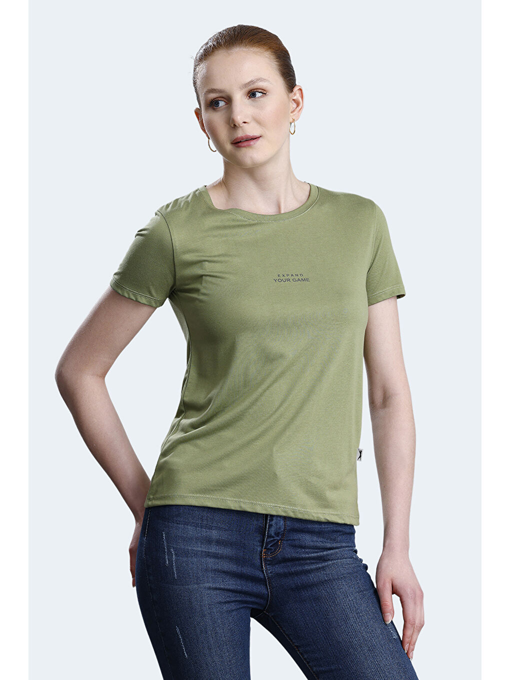 PAYTONS Kadın Açık Yeşil Tişört-3