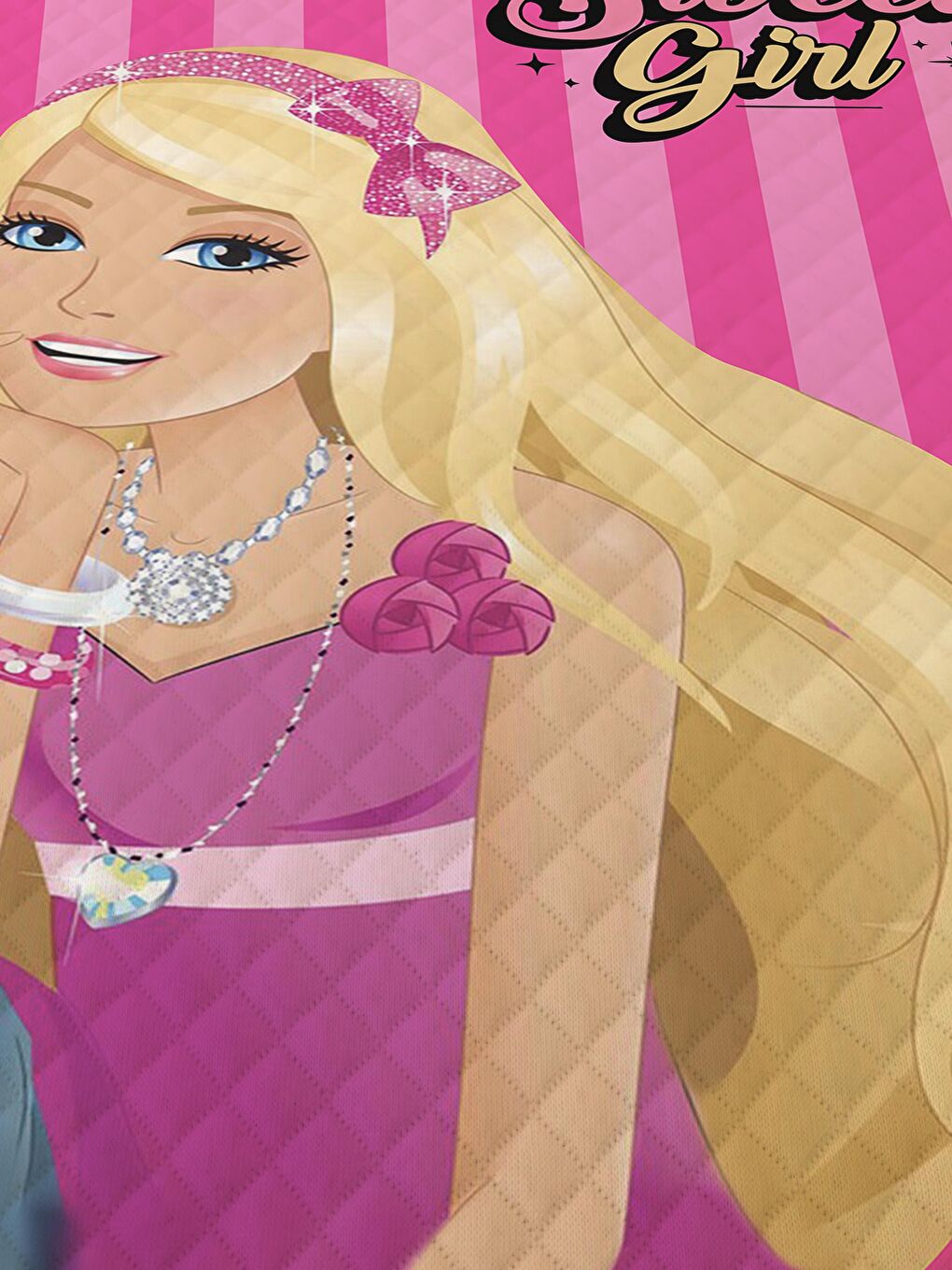 Karışık Prenses Kız Desenli Bebek Ve Çocuk Baskılı Tek Kişilik Pike Takımı Renkli-1