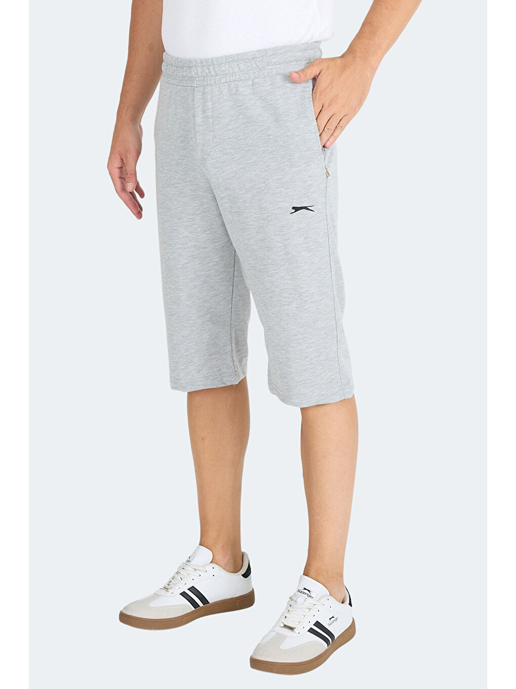 NECK I Erkek Cepli Kapri Gri Şort