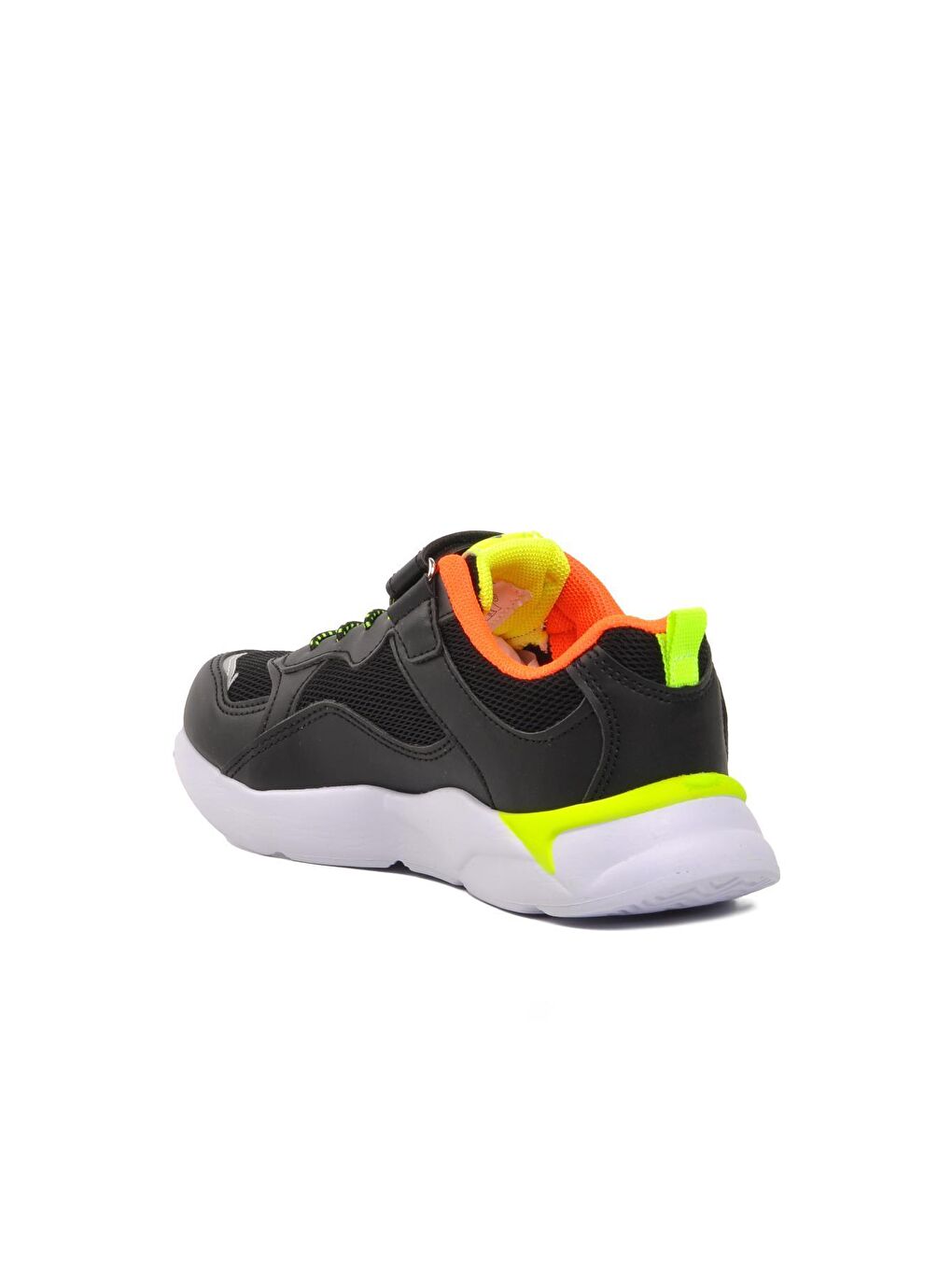 1424-F Siyah-Fosfor Turuncu Çocuk Spor Ayakkabı-3
