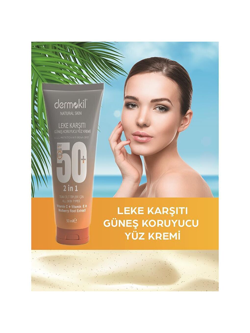 DERMOKIL Bej-Beyaz Leke Karşıtı Güneş Leke Kremi SPF 50+ 50 ml - 2