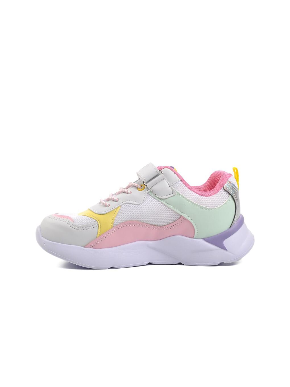 1424-F Beyaz-Pembe Çocuk Spor Ayakkabı-1