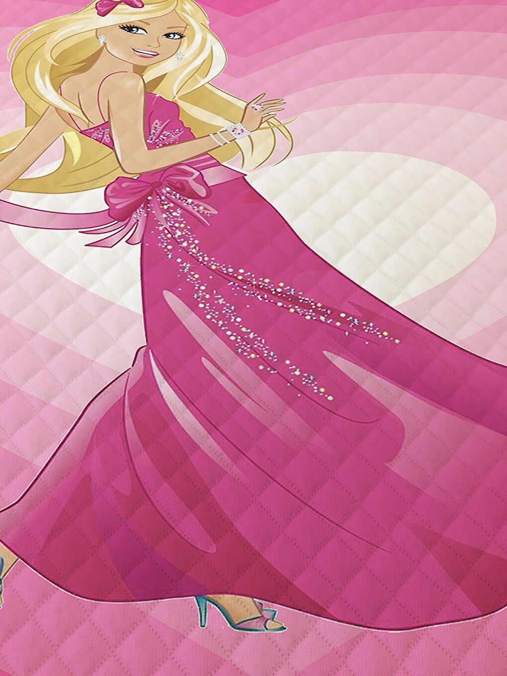 Karışık Prenses Kız Desenli Bebek Ve Çocuk Baskılı Tek Kişilik Pike Takımı Renkli-1