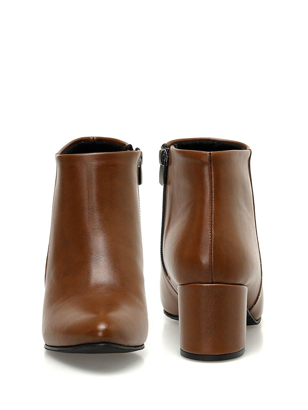 Kahverengi DW21022 3PR Taba Kadın Topuklu Bot-4