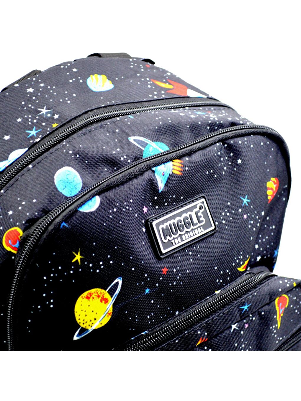 4 Bölmeli Galaxy Siyah Okul Sırt Çantası (MU-0402)-2