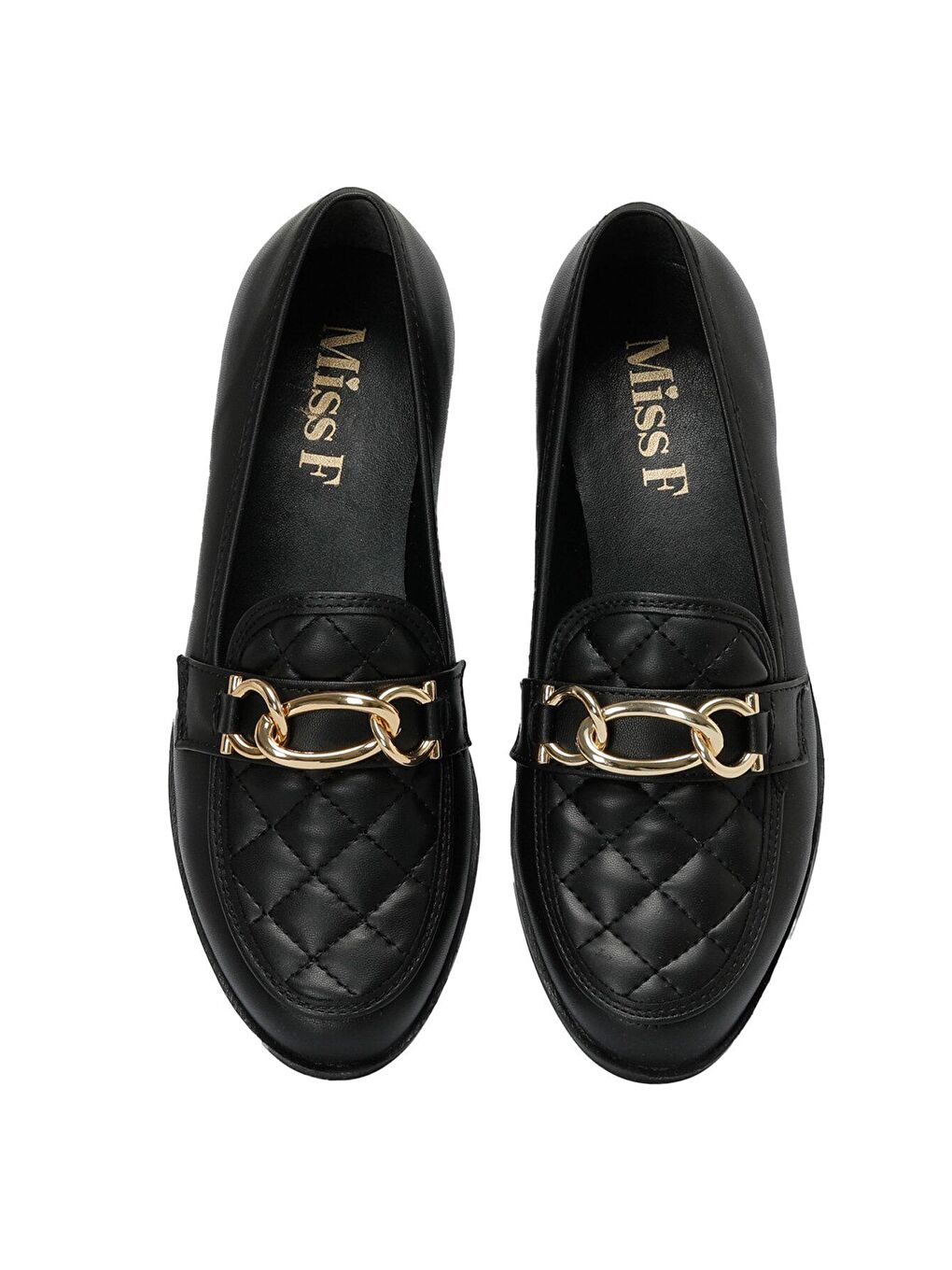 DW23005 3PR Siyah Kadın Loafer-3