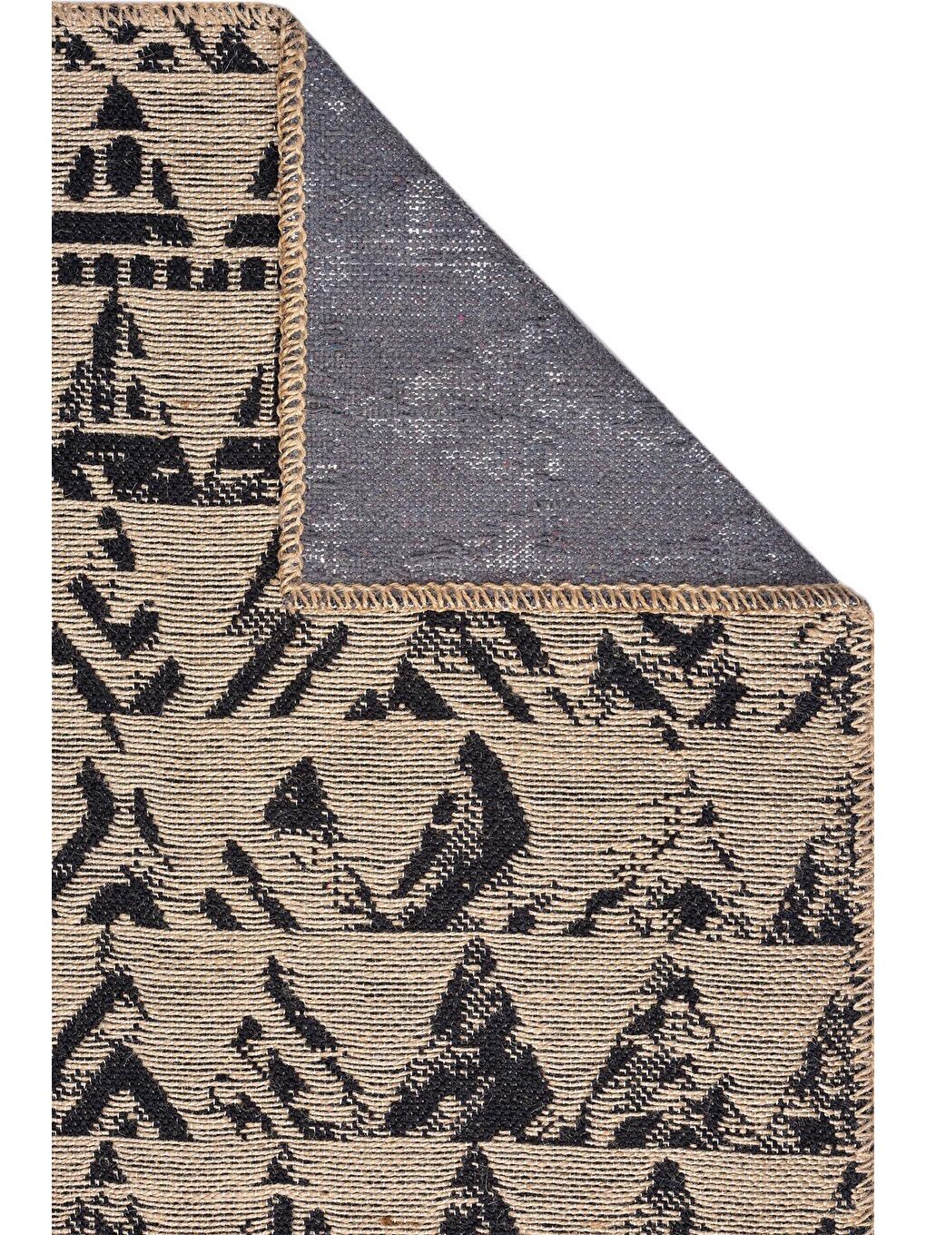 Bej Friolero 2574 Naturel Jüt Halı Modern Örme Kilim-200x290-3
