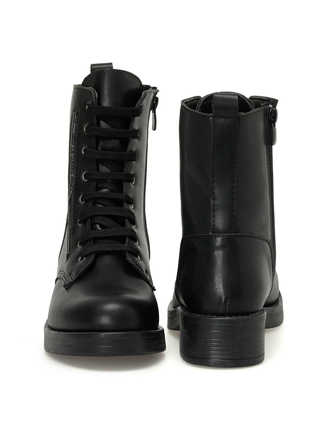 DW23009 3PR Siyah Kadın Düz Bot-4