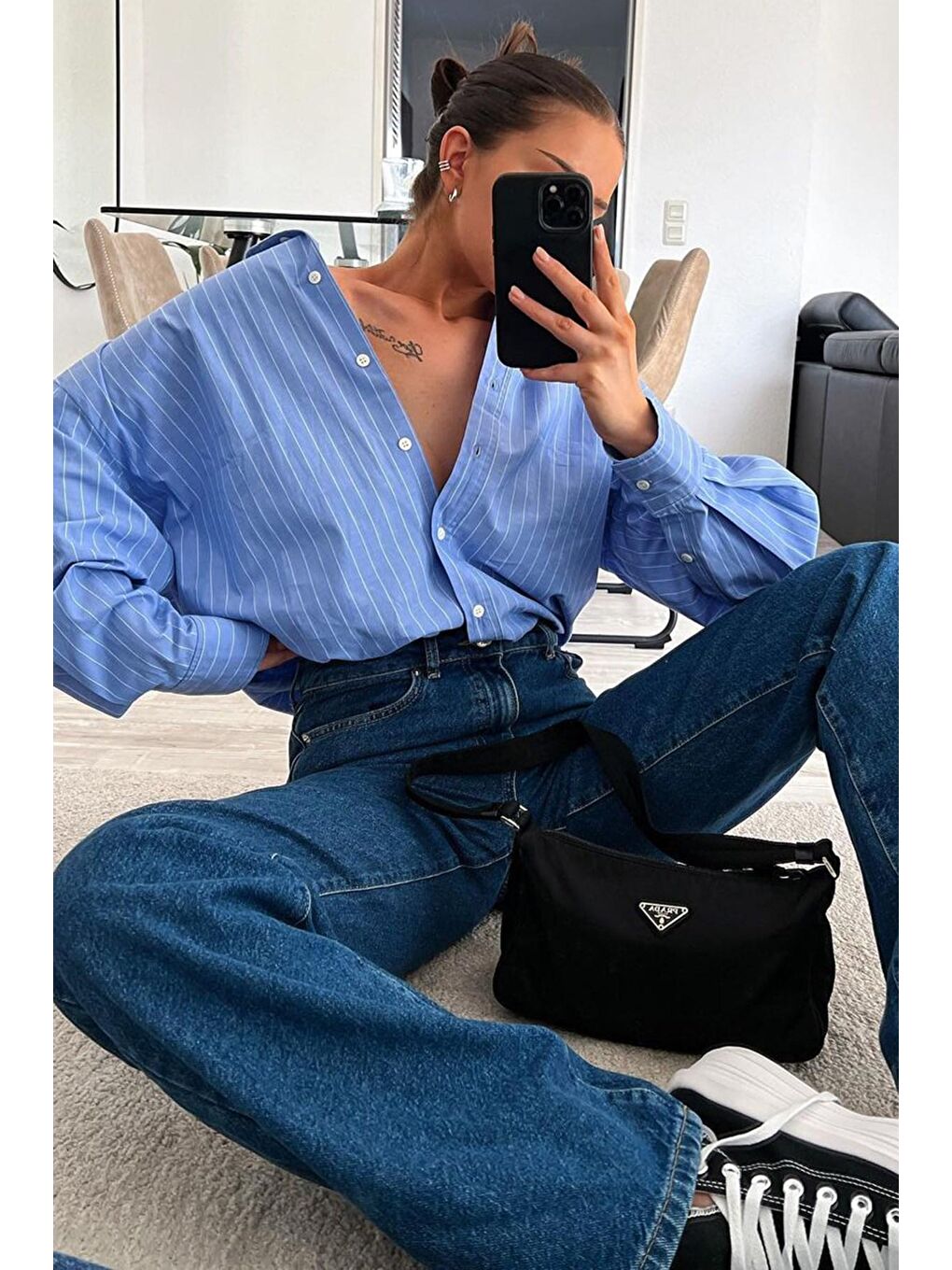 Mavi Palazzo Yüksel Bel Kadın Jean Mg1400-2