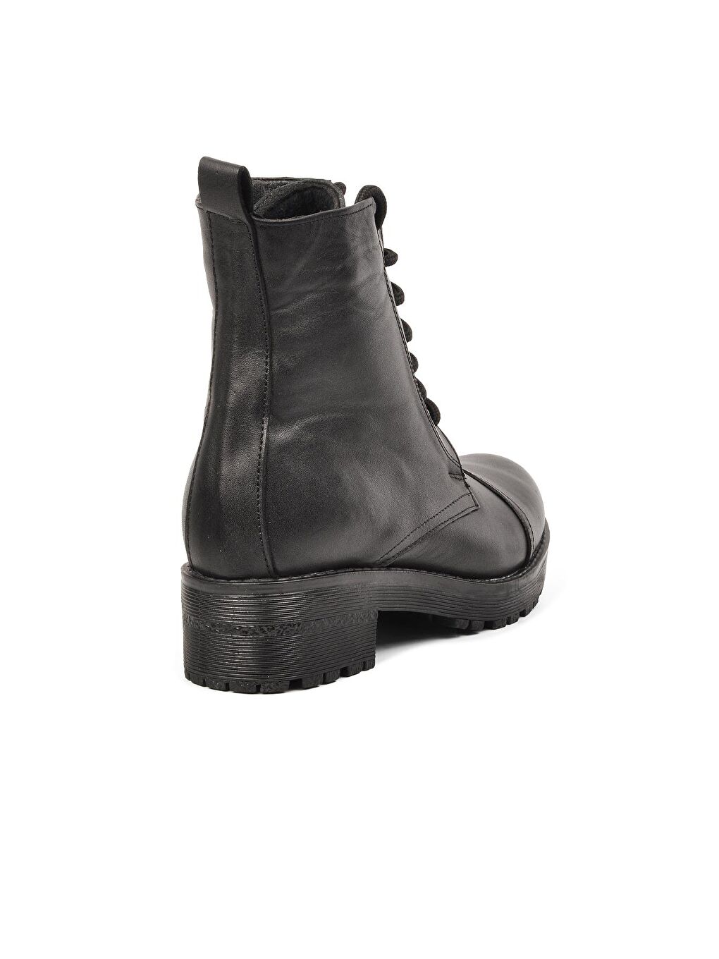 Siyah Hakiki Deri Kadın Bot 670 Z-3