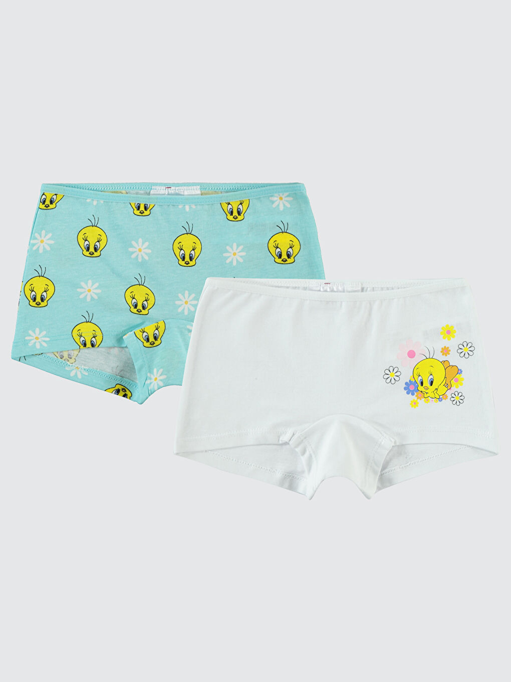 Tweety Kız Çocuk 2'li Boxer Set 2-10 Yaş Mavi