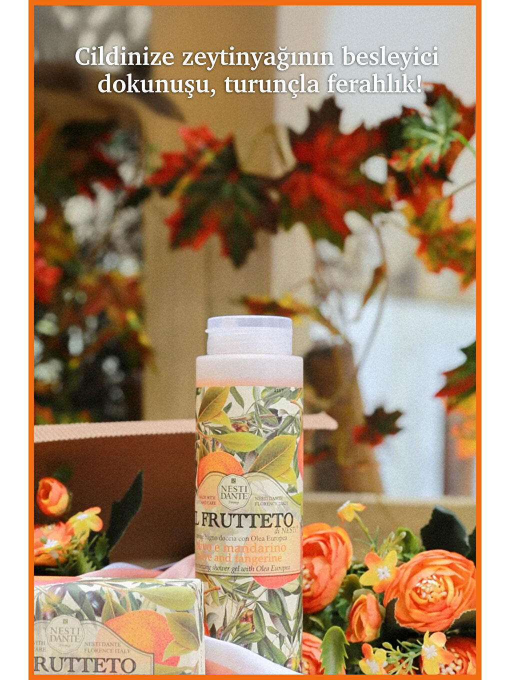 Il Frutteto Olive Tangerine Duş Jeli 300ml| Canlandırıcı Bakım | Turunçgil Zeytinyağı-4