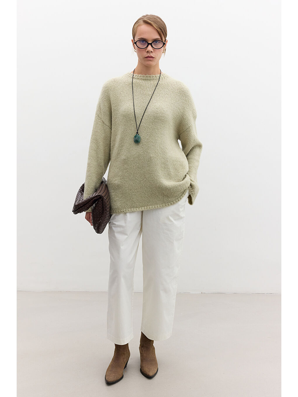 Oversize Kazak Soft Yeşil-1