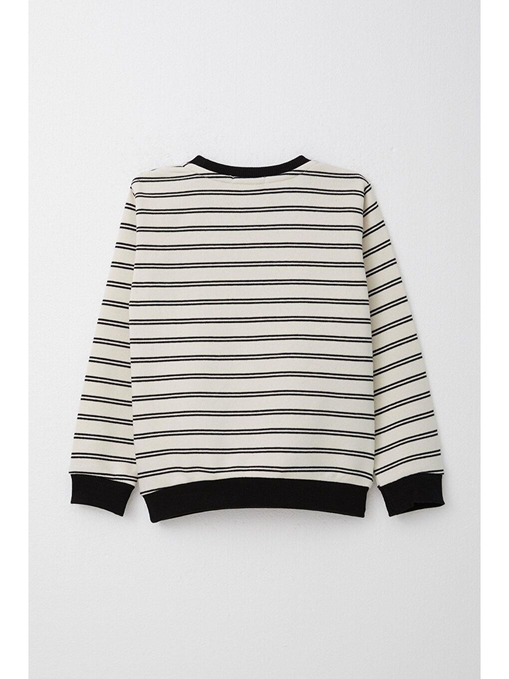 Erkek Bebek   Eşofman Takım Çizgili Cepli Ekru (1-4 Yaş)-5