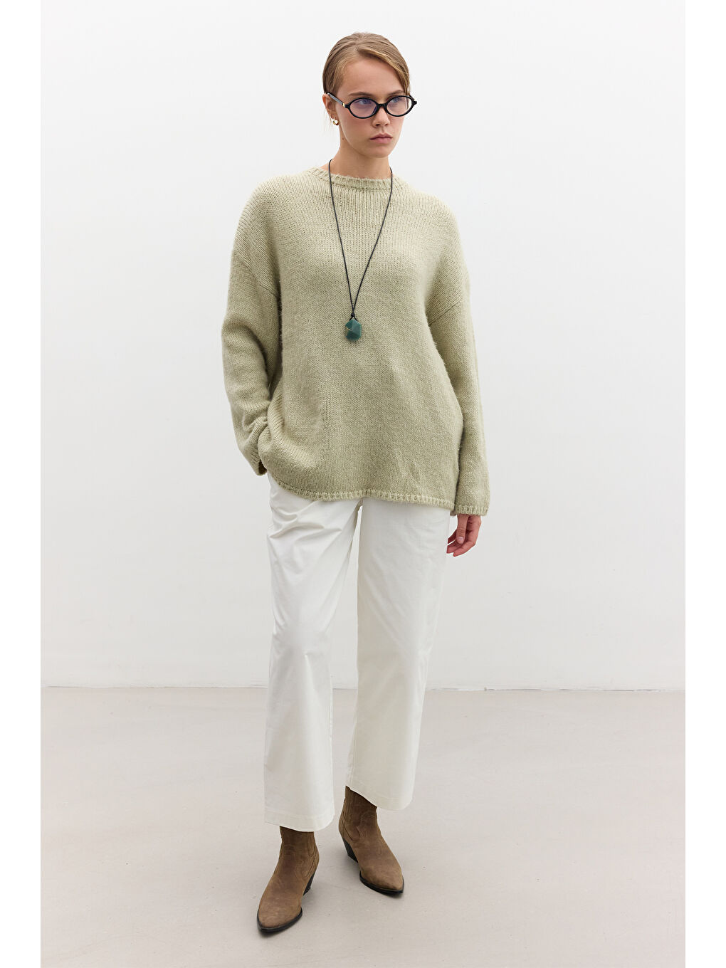 Oversize Kazak Soft Yeşil-3