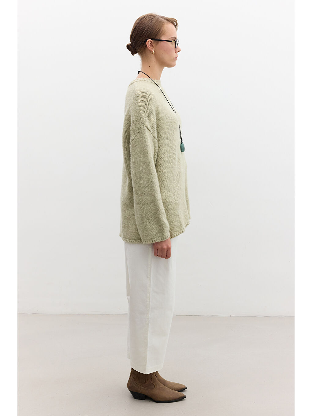 Oversize Kazak Soft Yeşil-4