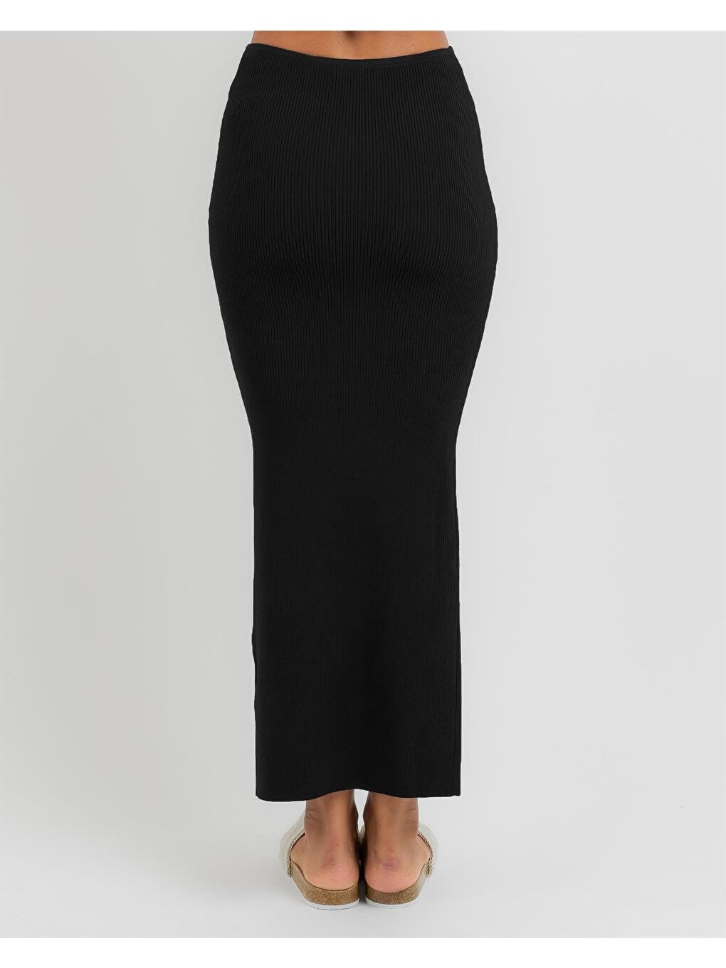 Siyah Basic Uzun Triko Etek Mg1813-2