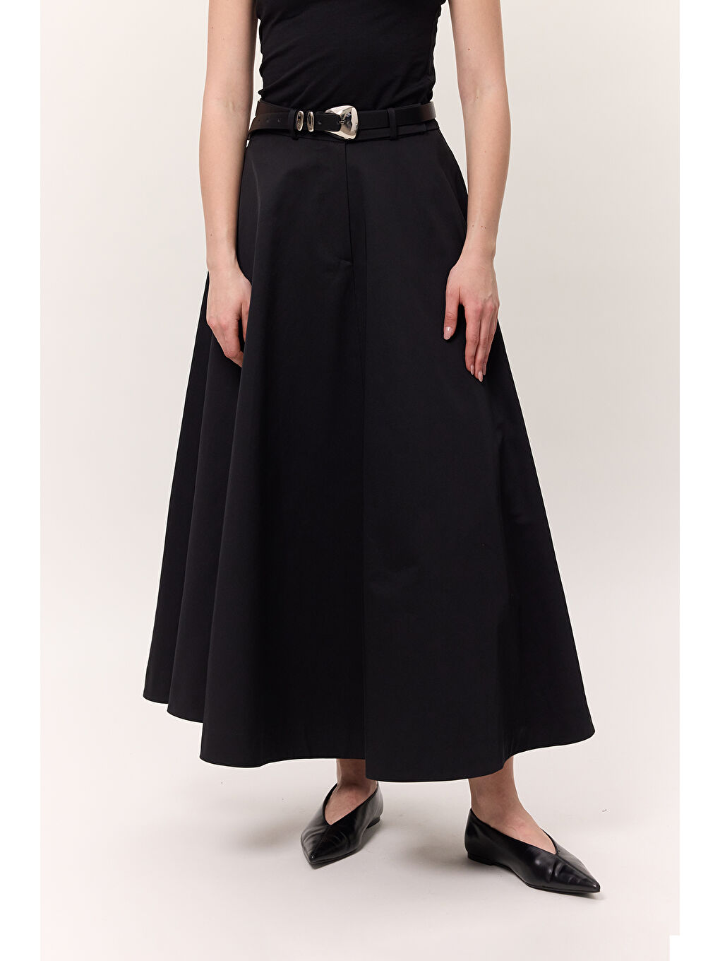 Premıum Geniş Etek Siyah-6