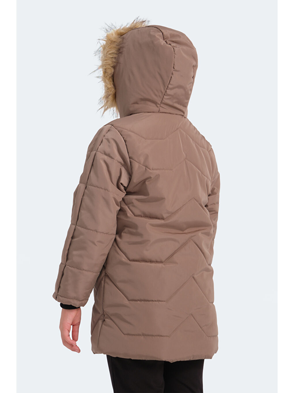 Bej Kız Çocuk Şişme Mont-1