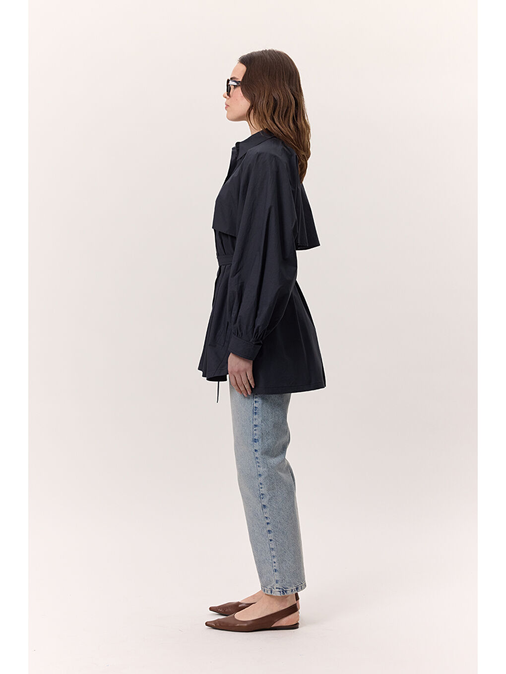 Trenç Tasarım Gömlek Lacivert-4