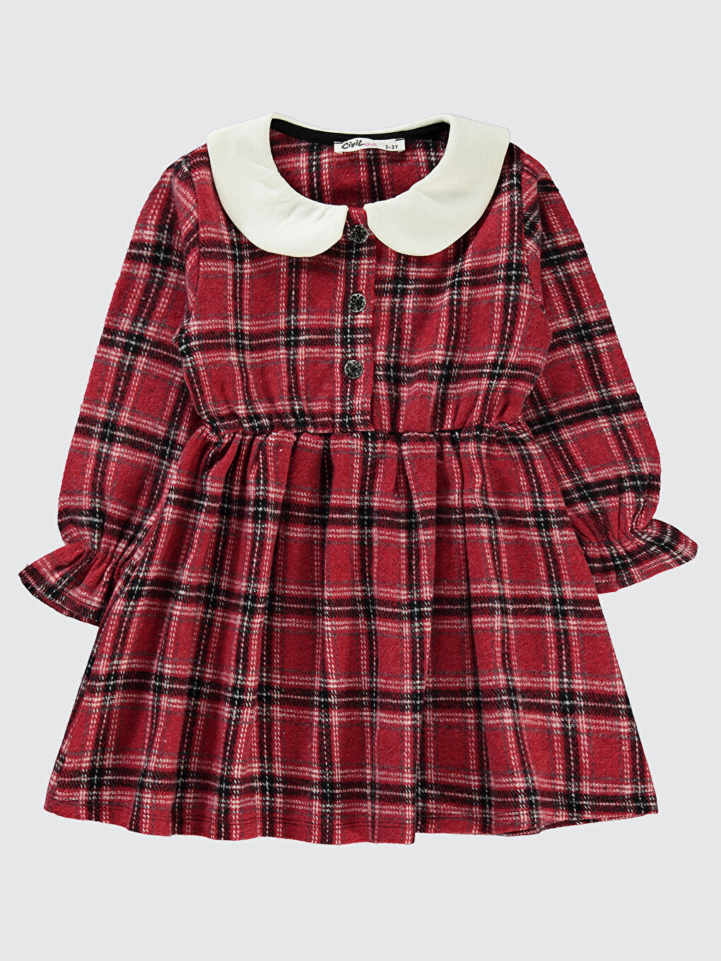 Girls Kız Çocuk Elbise 2-5 Yaş Kırmızı