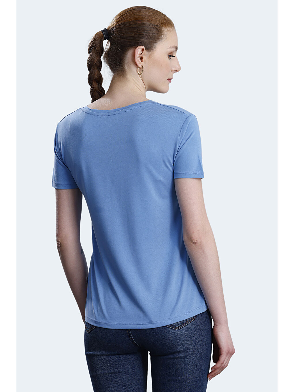 PERICAS Kadın Mavi Tişört-1