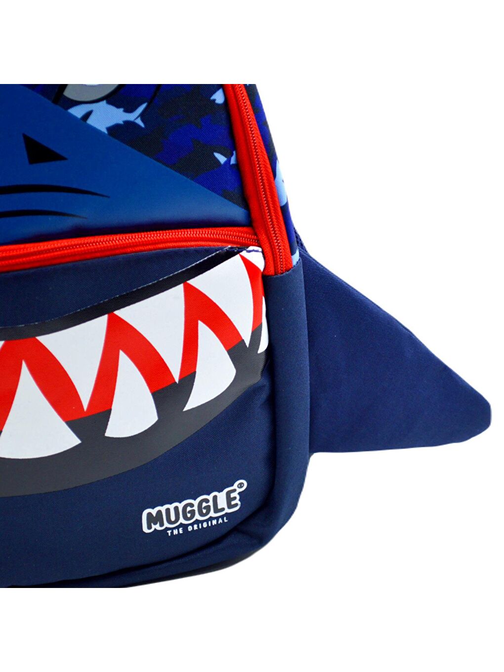 3 Bölmeli Shark Okul Sırt Çantası Mavi MU-9567-3