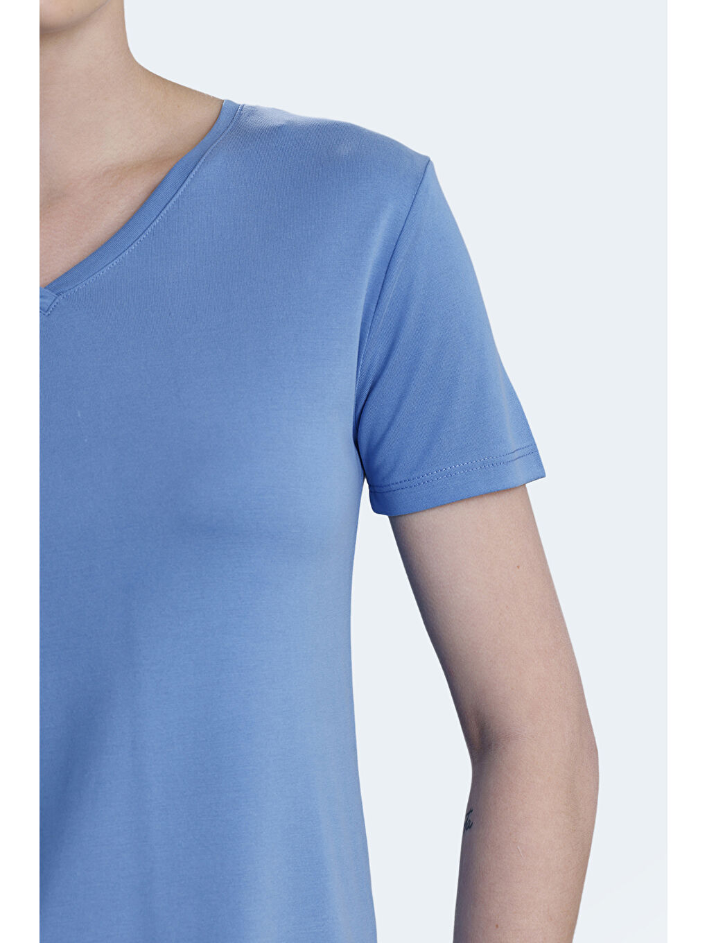 PERICAS Kadın Mavi Tişört-3