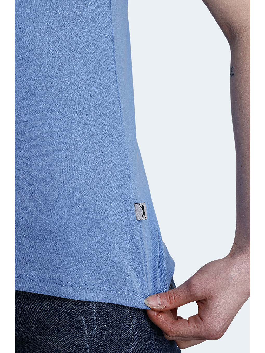 PERICAS Kadın Mavi Tişört-4