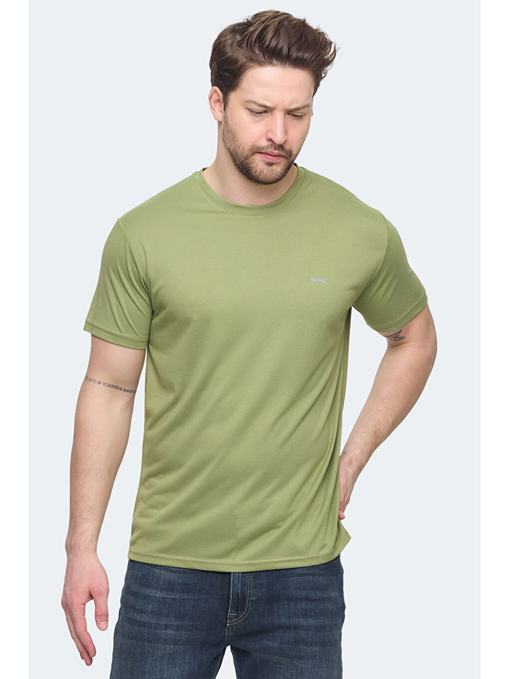 KRATER Erkek Açık Yeşil Tişört-3